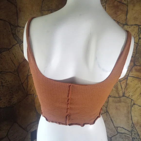 Garage Rust Ribbed Tank Top - Picture 4 of 4
